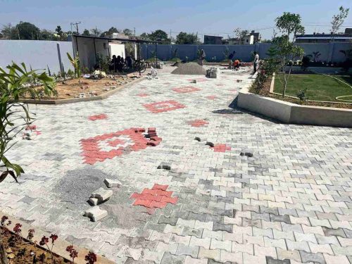 Client Name - Frederick Toppo | Project Type - Residential | Adress - Chandaghasi, Ranchi | Paver Design - I Shape | Total Area - 8000 Sqft